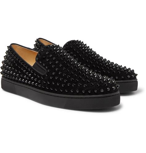 christian louboutin men slip on.